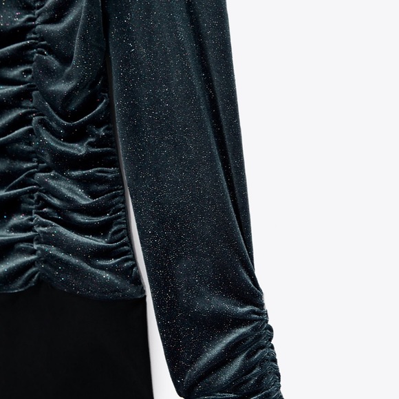 Zara sparkly velvet bodysuit - Picture 6 of 8